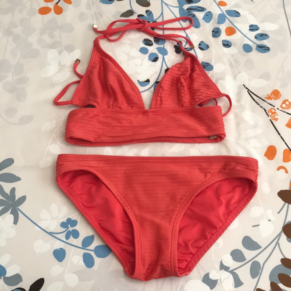 Vibrant Coral Bikini by MICHAEL Michael Kors